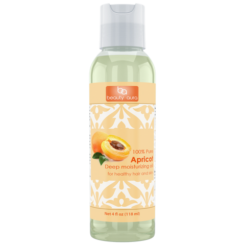 Beauty Aura Apricot Oil 4 Fl Oz 118 Ml