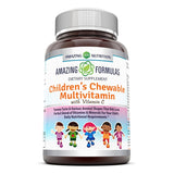 Amazing Formulas  Children's Chewable Multivitamin with Vitamin C  Vitamin A 1,250 IU - 120 Tablets