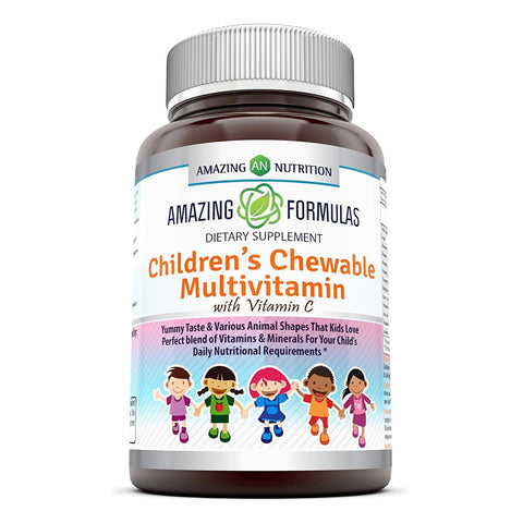 Amazing Formulas  Children's Chewable Multivitamin with Vitamin C  Vitamin A 1,250 IU - 120 Tablets