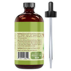 Beauty Aura Peppermint Essential Oil 8 Fl Oz