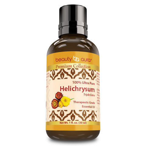 Beauty Aura Premium Collection Helichrysum Essential Oil 1Oz