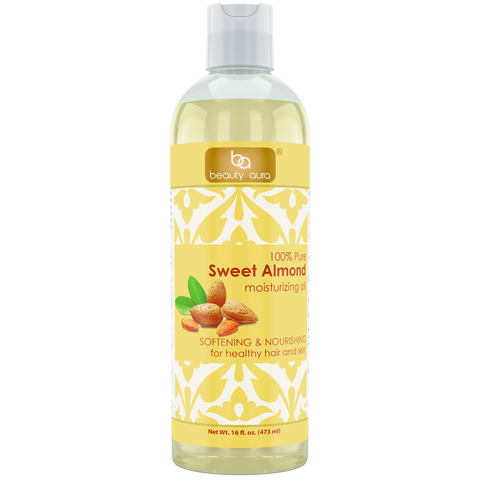 Beauty Aura Pure Sweet Almond Oil 16 Fl Oz