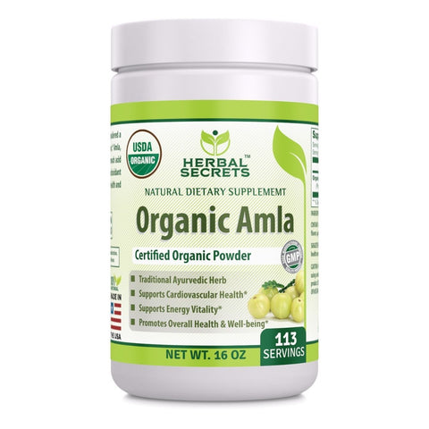 Herbal Secrets Organic Amla Powder 16 Oz 113 Servings - herbalsecrets
