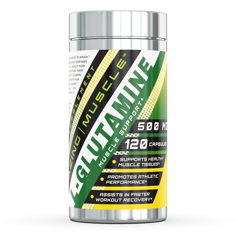 Amazing Muscle L-Glutamine Muscle Support 500 Mg 120 Capsules