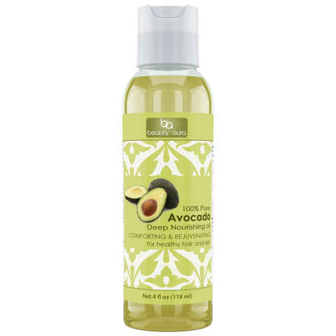 Beauty Aura Avocado Oil 4 Fl Oz 118 Ml