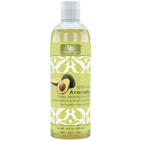 Beauty Aura Pure Avocado Oil 16 Fl Oz