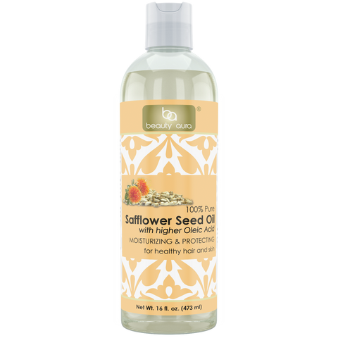 Beauty Aura Pure Safflower Oil 16 Fl Oz 473 Ml