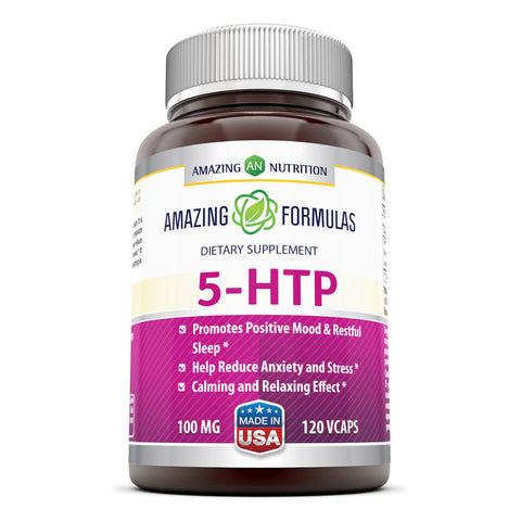 Amazing Formulas 5 HTP Supplement 100 Mg 120 Veggie Capsules