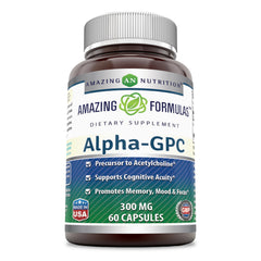 Amazing Formulas Alpha GPC 300 Mg 60 Capsules