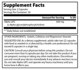 Amazing Formulas Alpha GPC 300 Mg 60 Capsules