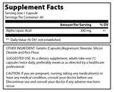 Amazing Formulas Alpha Lipoic Acid 300 MG 60 Capsules