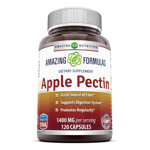 Amazing Formulas Apple Pectin 1400 Mg 120 Capsules