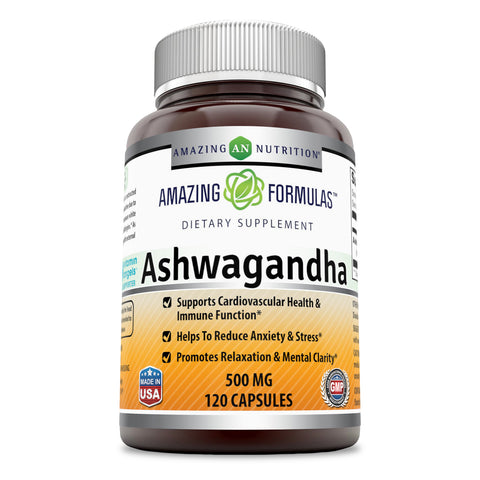 Amazing Formulas Ashwagandha 500 Mg 120 Capsules