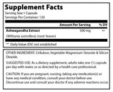 Amazing Formulas Ashwagandha 500 Mg 120 Capsules