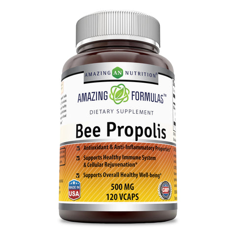 Amazing Formulas Bee Propolis 500 Mg 120 Veggie Capsules