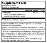 Amazing Formulas Bee Propolis 600 Mg 120 Capsules