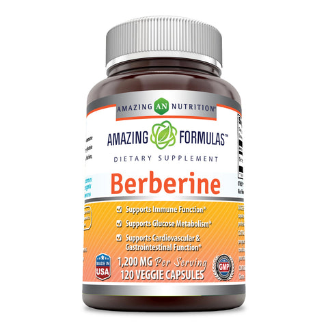 Amazing Formulas Berberine 1200 Mg 120 Veggie Capsules
