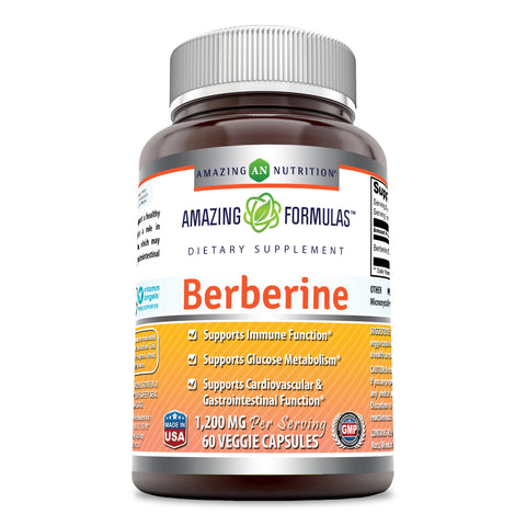 Amazing Formulas Berberine 1200 Mg 60 Veggie Capsules
