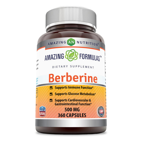 Amazing Formulas Berberine 500 MG 360 Capsules