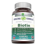 Amazing Formulas Biotin 10000 Mcg 120 Tablets