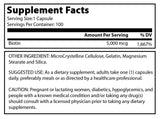 Amazing Formulas Biotin 5000 Mcg 100 Capsules