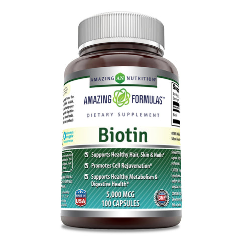 Amazing Formulas Biotin 5000 Mcg 100 Capsules