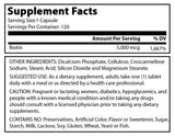 Amazing Formulas Biotin 5000 Mcg 120 Tablets