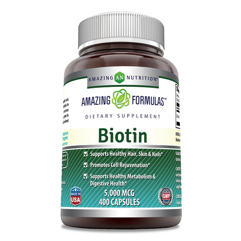 Amazing Formulas Biotin 5000 Mcg 400 Capsules