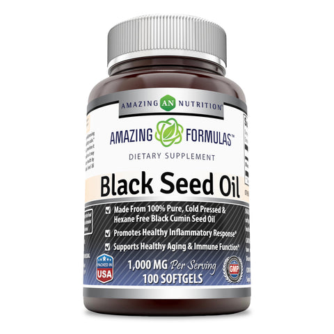 Amazing Formulas Black Seed Oil 1000 Mg Per Serving 100 Softgels