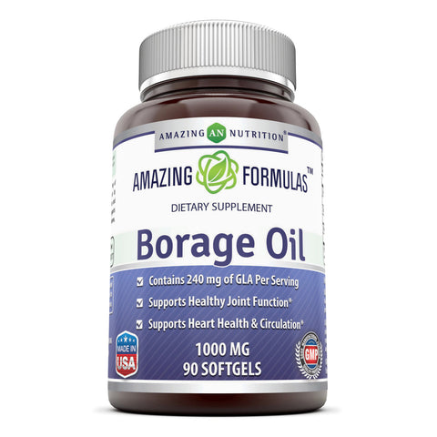 Amazing Formulas Borage Oil 1000 Mg 90 Softgels
