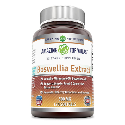 Amazing Formulas Boswellia Extract 500 Mg 120 Softgels