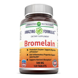 Amazing Formulas Bromelain 500 Mg 120 Tablets