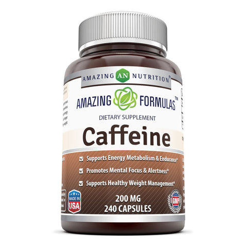 Amazing Formulas Caffeine 200 Mg 240 Capsules