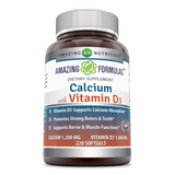 Amazing Formulas Calcium With Vitamin D3 Calcium 1200 Mg Vitamin D3 1000 Mg 220 Softgels