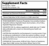 Amazing Formulas Chromium Picolinate Supplement 1000 Mcg 120 Tablets