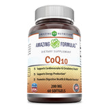 Amazing Formulas CoQ10 200 Mg 60 Softgels