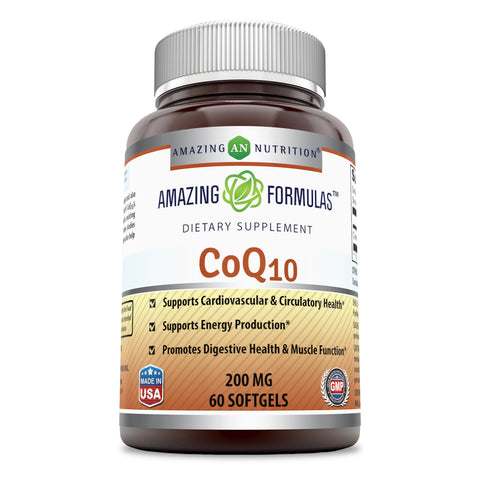 Amazing Formulas CoQ10 200 Mg 60 Softgels