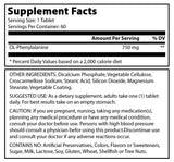 Amazing Formulas DL Phenylalanine 750 Mg 60 Tablets