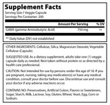 Amazing Formulas GABA 750 Mg 200 Veggie Capsules