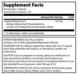 Amazing Formulas Ginkgo Biloba 120 Mg 120 Capsules