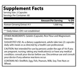 Amazing Formulas Ginseng Complex 1000 Mg 120 Capsules