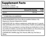 Amazing Formulas Glycine 500 Mg 180 Capsules