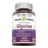 Amazing Formulas Glycine 500 Mg 180 Capsules