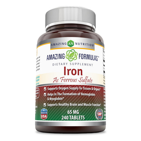 Amazing Formulas Iron 65 Mg 240 Tablets