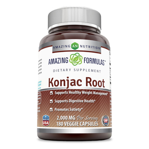 Amazing Formulas Konjac Root 2000 Mg 180 Veggie Capsules