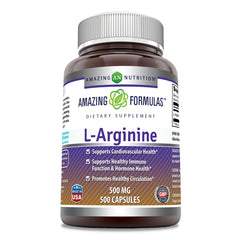 Amazing Formulas L Arginine 500 Mg 500 Capsules