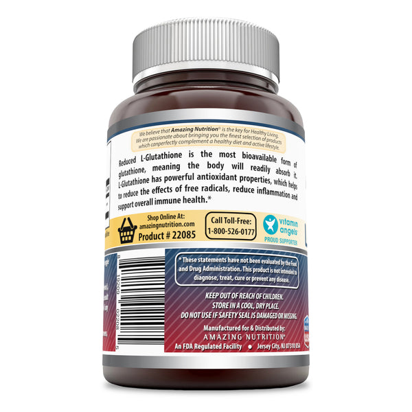 Amazing Formulas L Glutathione 500 Mg 120 Veggie Capsules – Vitaminshub