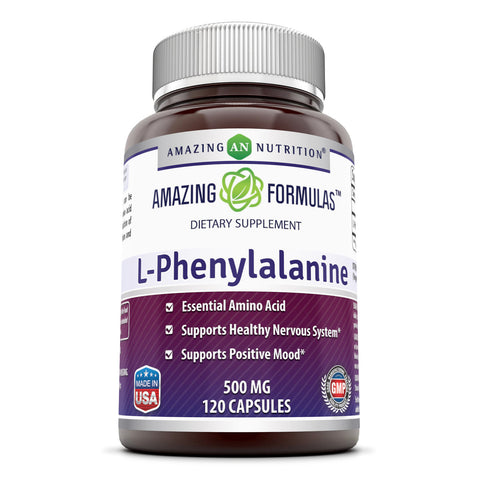 Amazing Formulas L Phenylalanine 500 Mg 120 Capsules