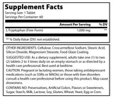 Amazing Formulas L Tryptophan 1000 Mg 60 Tablets