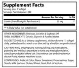 Amazing Formulas Lutein With Zeaxanthin 20 Mg 240 Softgels